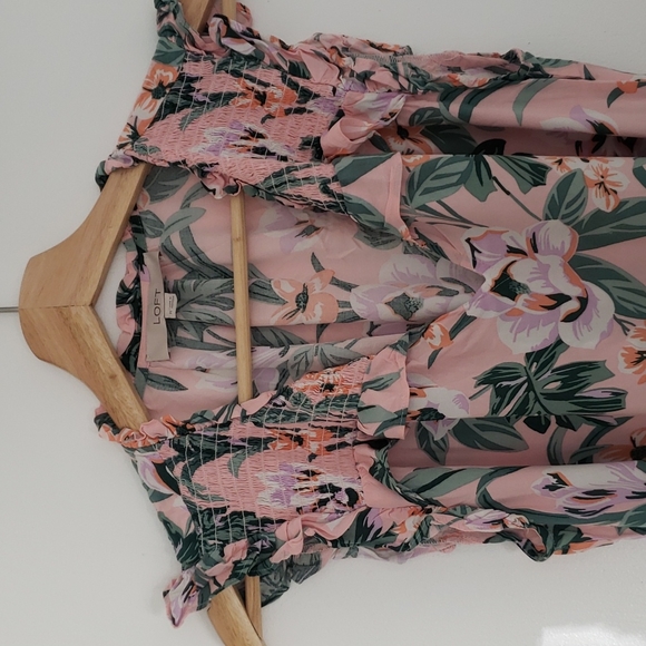 Loft tropical floral sleeveless dress - Size Medium - Picture 4 of 10